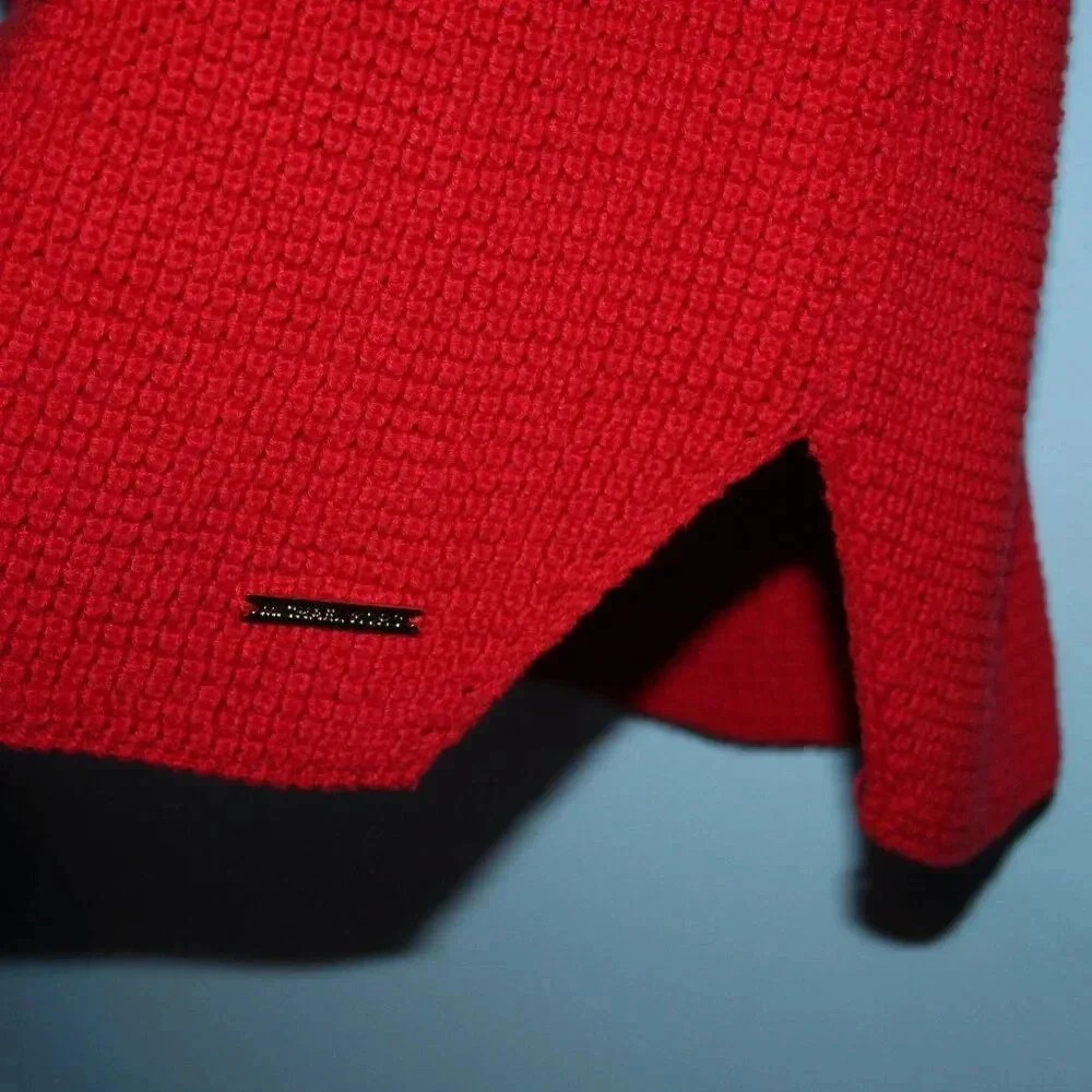 MICHAEL MICHAEL KORS XS Red Cowl Neck Sweater